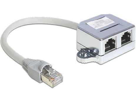 DELOCK RJ45 Port Doubler - Ethernet 100Base-TX-Splitter - (65441)