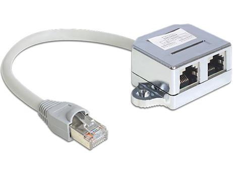 Delock RJ45 Port Doubler - Ethernet 100Base-TX-splitter - 15 cm (65441)