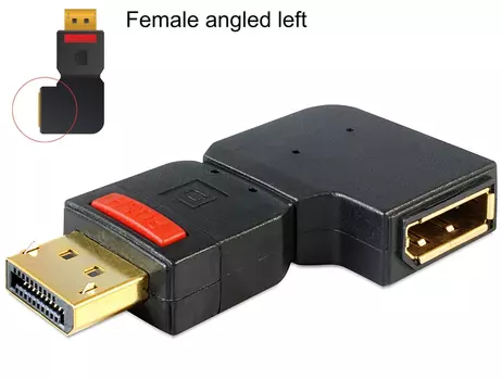 DELOCK Adapter Displayport Stecker zu Displayport Buchse  (65377)