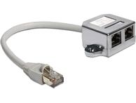 Delock RJ45 Port Doubler - Ethernet 100Base-TX-splitter - 15 cm (65177)