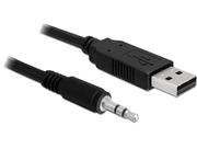 Delock Converter USB 2.0 > Serial-TTL 3.5 mm stereo jack (5 V) - seriell adapter - USB 2.0