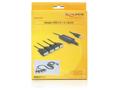 DELOCK USB Adapter USB A -> 4x D-Sub9 RS-232 St/St