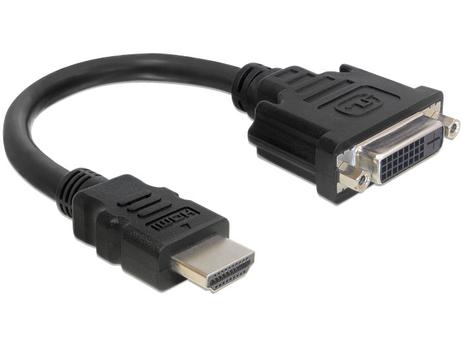 DELOCK Adapter HDMI male > DVI 24+1 female 20 cm (65327)