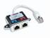 INTELLINET RJ45 Verteiler 2-Port FTP silber