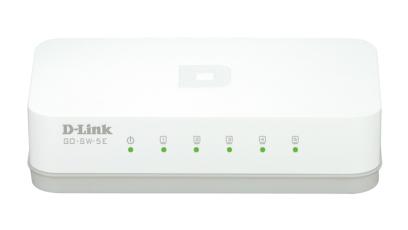 D-LINK 5-Port 10/100M  Desktop Switch (GO-SW-5E)