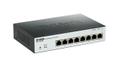 D-LINK 8-Port Layer2 PoE Smart Gigabit Switch - 64W PoE Capacity - fanless (DGS-1100-08P)