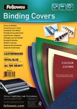 FELLOWES Binding cover (leather pattern) DELTA A4, navy - FSC, 100 pcs (5371305)