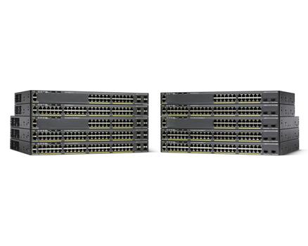 CISCO o Catalyst 2960X-48LPD-L - Switch - Managed - 48 x 10/ 100/ 1000 (PoE+) + 2 x SFP+ - desktop, rack-mountable - PoE+ (370 W) (WS-C2960X-48LPD-L)