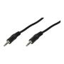 LOGILINK Audio cable 2x 3,5mm male, stereo, 0,2m