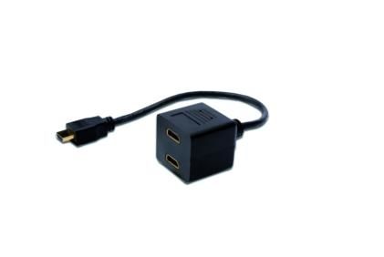 ASSMANN Electronic Digitus HDMI Y-Cable Type A -2x Type A. M/F. 0.2m (AK-330400-002-S)