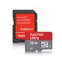 SANDISK SD CARD MICRO 16GB SDHC ULTRA INCL SD ADAPTER CLASS 10         IN EXT