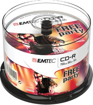 EMTEC disc CD-R [ cakebox 50 | 700MB | 52x ] (ECOC805052CB)
