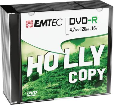 EMTEC disc DVD-R 4.7GB | 16x slim 10-pack | (ECOVR471016SL)