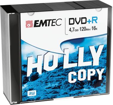 EMTEC disc DVD+R Emtec [4.7GB | 16x | slim 10-pack] (ECOVPR471016SL)