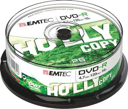 EMTEC Blank Dvd 4.7 Gb Dvd-R 25 (ECOVR472516CB)