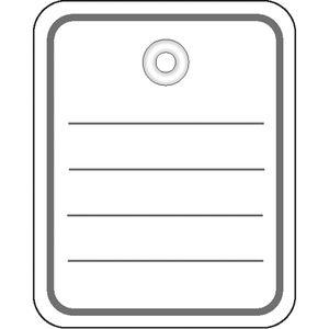 Herma Anhänger 40x50 mm mit Kunststofföse / Faden 1000 St. (6821)