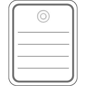 Herma Anhäng. 40x50 mm m.Kunststofföse-Faden-Splint 1000 St. (6822)