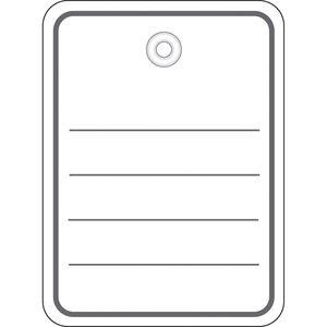 Herma Anhänger 48x65 mm mit Kunststofföse / Faden 1000 St. (6841)