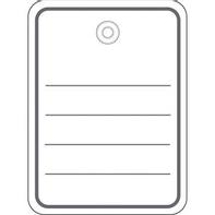 Herma Anhänger 48x65 mm mit Kunststofföse / Faden 1000 St.