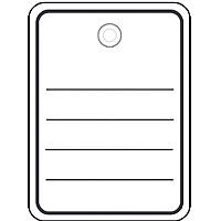 Herma Anhäng. 48x65 mm m.Kunststofföse-Faden-Splint 1000 St. (6842)