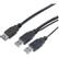 LOGILINK USB-Kabel 3.0 2x A St 1x micro male bk 