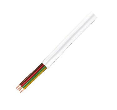 LOGILINK Modular Flat Cable 4-wire, colour white,  (CM04W)