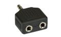 INLINE Audio Adapter - 3,5mm Klinke Stecker an 2x 3,5mm K