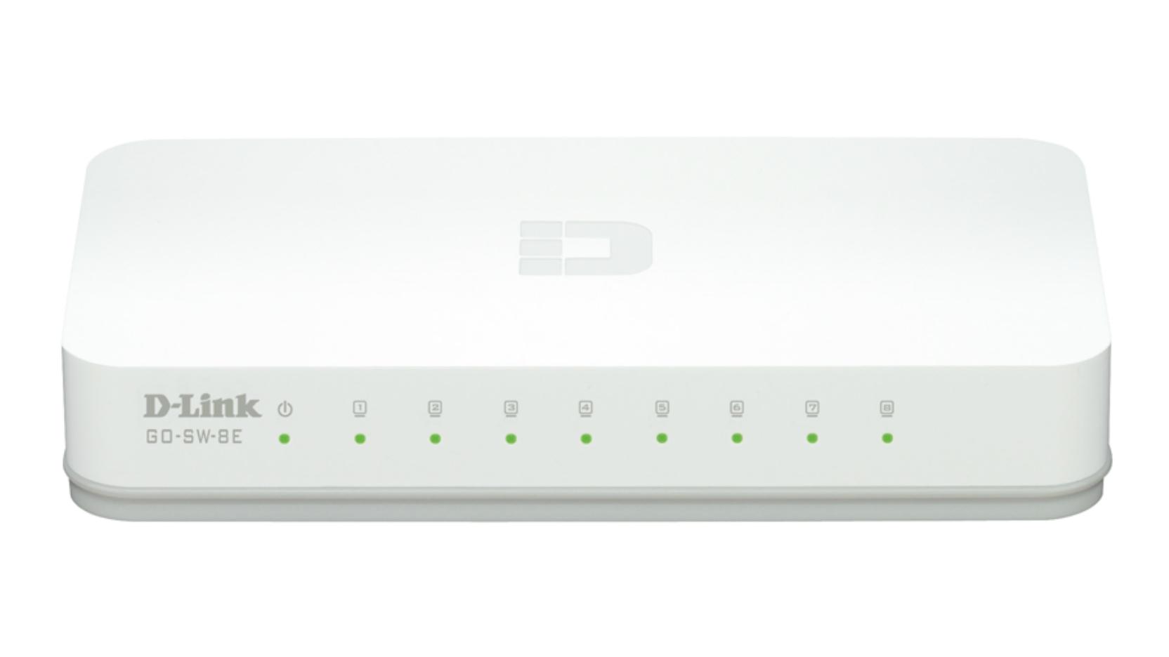D-LINK - dlinkgo 8-Port Fast Ethernet Easy Desktop Switch GO-SW-8E - switch - 8 porter