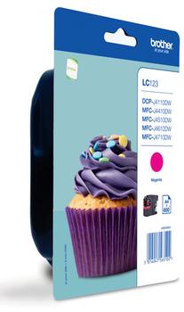 BROTHER LC123M - High Yield - magenta - original - blister - ink cartridge - for Brother DCP-J100, J105, J132, J152, J552, J752, MFC-J245, J470, J650, J6520, J6720, J6920 (LC-123MBP)