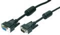 LOGILINK VGA Cable ST/BU  black 2x F-FEEDS