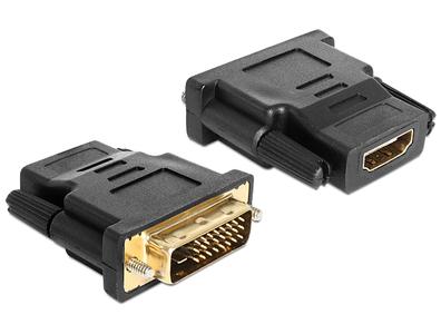 DELOCK Adapter DVI 24+1 pin male > HDMI female - video adapter (65466)