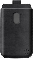 Belkin Pocket Case - Eske for mobiltelefon - polyuretanlær - svarttopp - for HTC One