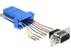 DELOCK Adapter D-Sub9 -> RJ45 Bu/Bu Montagesatz