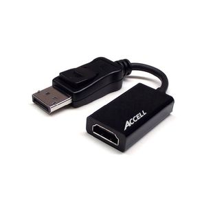 ACCELL sovitin, DisplayPort - HDMI 1.3 ääni mukana musta (B086B-003B)