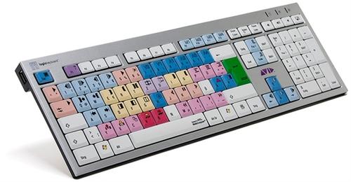 Logickeyboard Avid Media Composer keyboard USB QWERTZ German Aluminium (LKB-MCOM4-AJPU-DE)