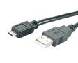 MediaRange USB-Kabel f. Smartphones (USB/MicroUSB)1.2m,black