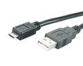 MediaRange USB-Kabel f. Smartphones (USB/MicroUSB)1.2m,black