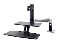 Ergotron WorkFit-A with Suspended Keyboard, Single LD Standing Desk - stativ - for LCD-skjerm / tastatur