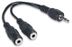 MANHATTAN Audio splitter cable jack 3.5mm male to 2x jack 3.5mm female, 15 cm