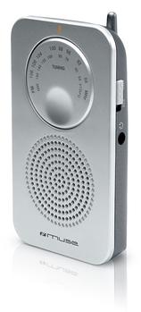 MUSE M-01RS, Personligt,  Analog, FM,MW, 3,5 mm, Grå, Dreje (M01RS               )
