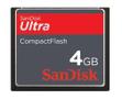 SANDISK COMPACT FLASH CARD 4GB ULTRA 50MB/S VERSION                   IN MEM