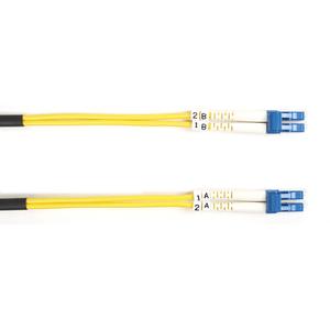 BLACK BOX FIBER PATCH CABLE 1M SM 9 MICRON LC TO L Factory Sealed (FOSM-001M-LCLC)