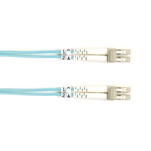 BLACK BOX FIBER PATCH CABLE 2M 10 GIG LC TO LC AQU Factory Sealed (FO10G-002M-LCLC)