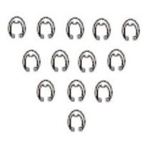 ZEBRA Ring E YEL 100 CNT (HW45947 $DEL)