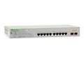 Allied Telesis ALLIED 8x port 10/ 100/ 1000T POE+ Websmart Switch with 2 unpopulated SFP Slot