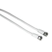 HAMA SAT Connection Cable 1,5m F-plug/F-plug, white 11899