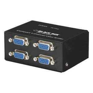 BLACK BOX Compact VGA Splitter - 4 Channel Factory Sealed (AC1056A-4)