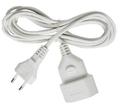 BRENNENSTUHL ojordad apparatkabel, CEE 7/16 - IEC 60906-1, 5m, vit