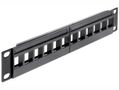 DELOCK Keystone Patchpanel 10 12 Port