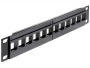 Delock Keystone Patchpanel 10" 1U 12Port (43259)